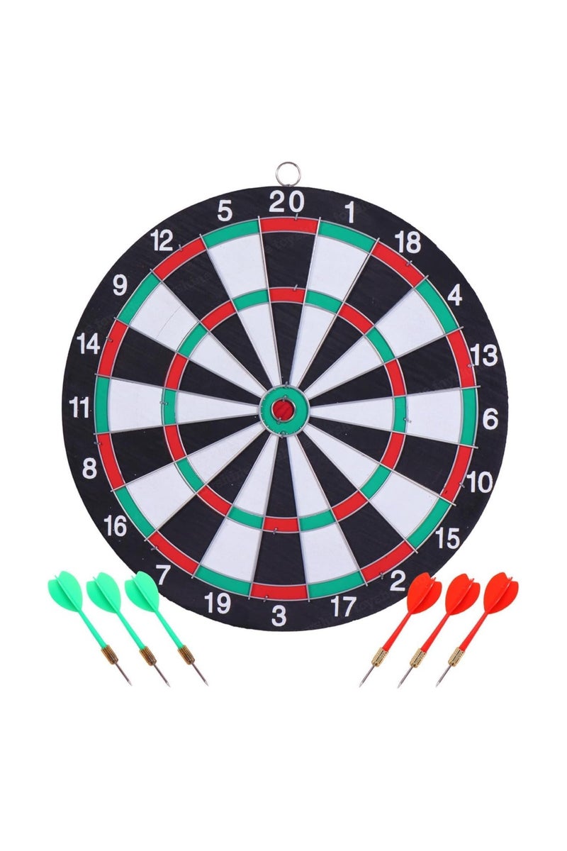 بلايد لوحة رمي السهام الاحترافية ذات الوجهين للبالغين والأطفال، لعبة خارجية للرجال مع 6 سهام ذات رؤوس فولاذية، رياضة ترفيهية داخلية في المكتب، للعائلة (كبيرة جدًا 42 سم) - Image 1