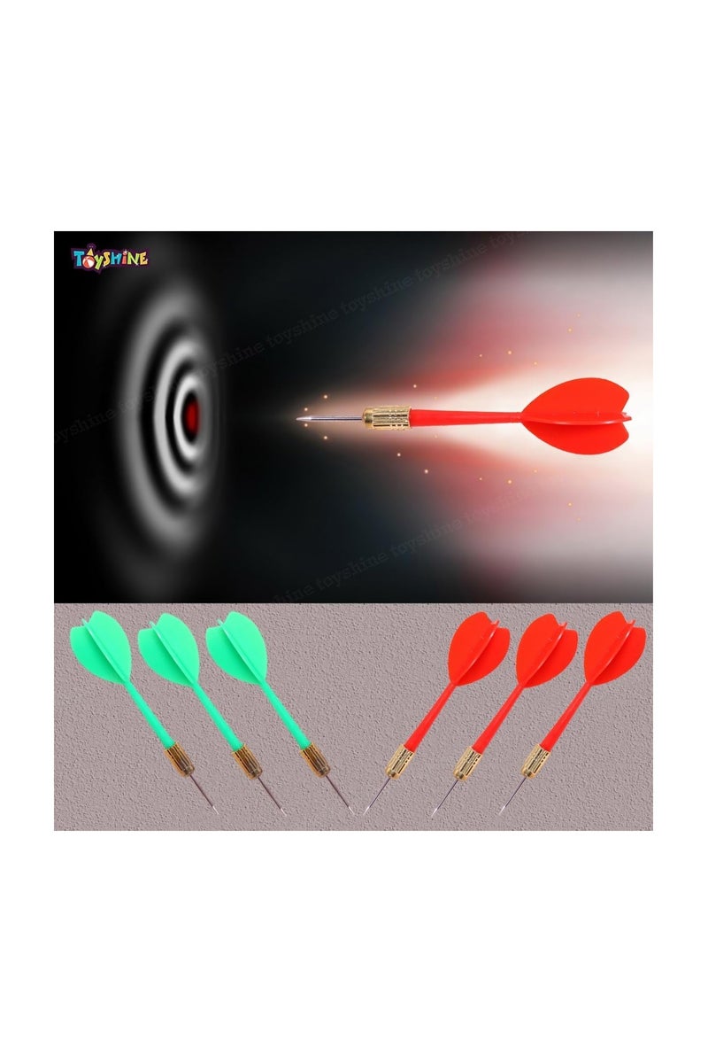 بلايد لوحة رمي السهام الاحترافية ذات الوجهين للبالغين والأطفال، لعبة خارجية للرجال مع 6 سهام ذات رؤوس فولاذية، رياضة ترفيهية داخلية في المكتب، للعائلة (كبيرة جدًا 42 سم) - Image 4