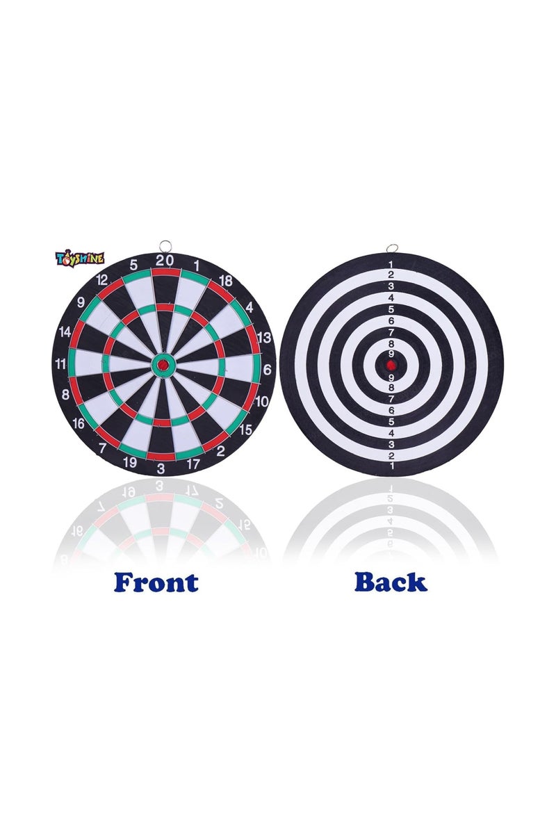 بلايد لوحة رمي السهام الاحترافية ذات الوجهين للبالغين والأطفال، لعبة خارجية للرجال مع 6 سهام ذات رؤوس فولاذية، رياضة ترفيهية داخلية في المكتب، للعائلة (كبيرة جدًا 42 سم) - Image 5