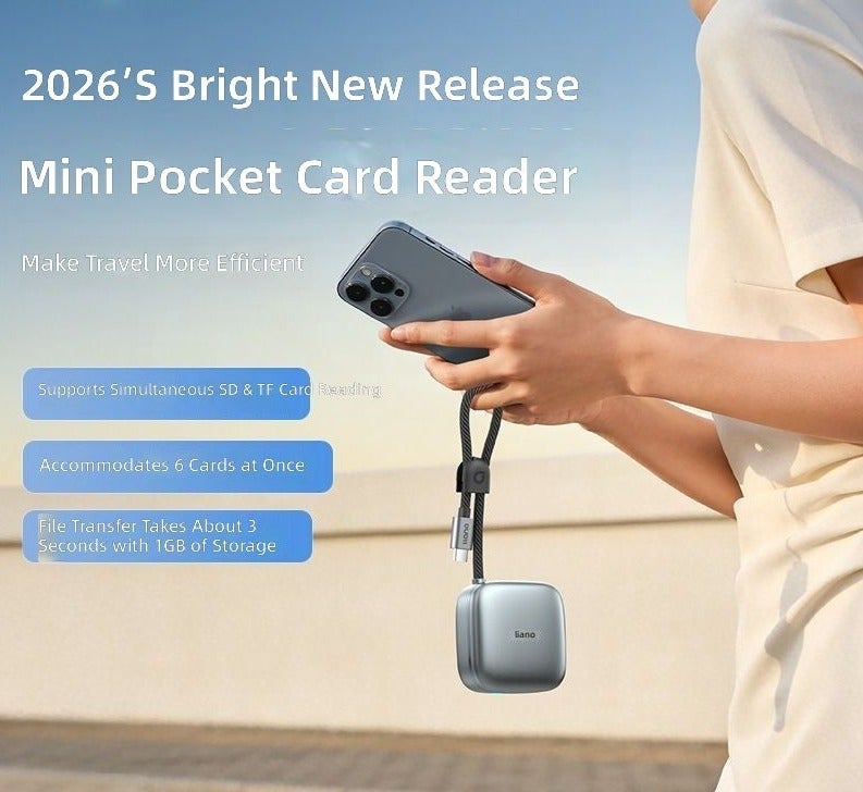 Llano MINI Pocket Card Reader 4.0 - Portable, Fast Transfer & Storage All-in-One - Image 1