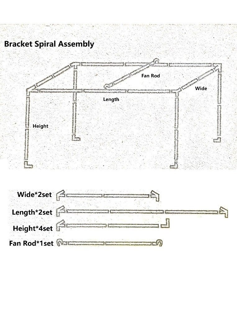 SISGL ستارة سرير مفرد من أبر ديك مع حامل وشبكة ناموسية - Image 5