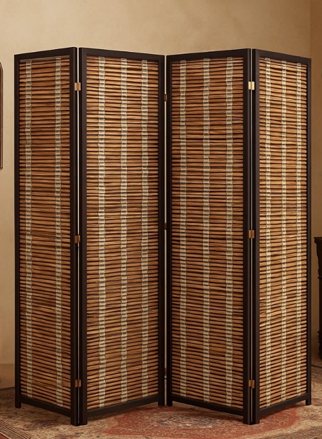 Living Room Divider 4 Panel Room Partition, Foldable Freestanding - Image 2