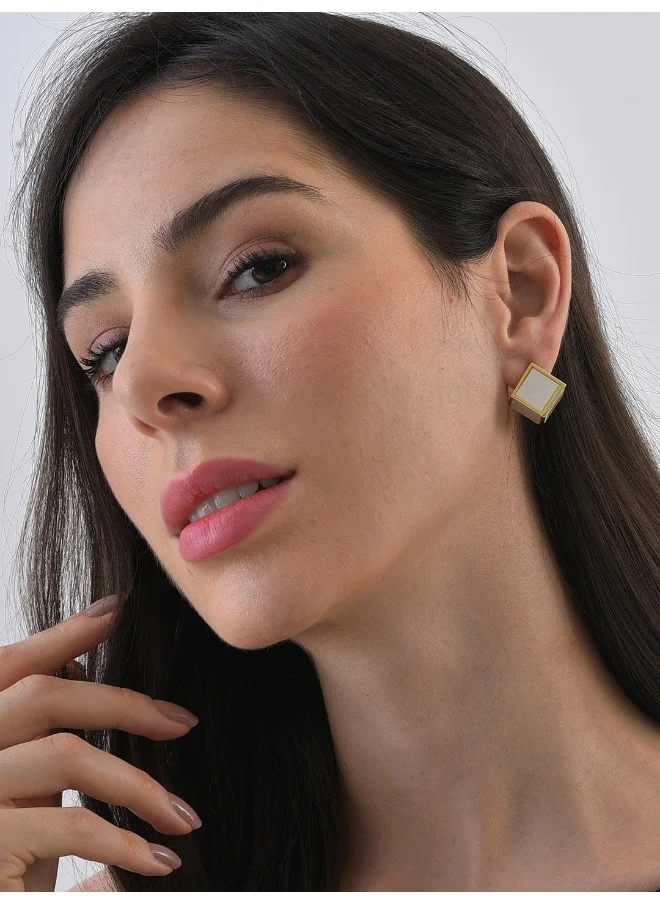 SOHI Cube Stud Earrings