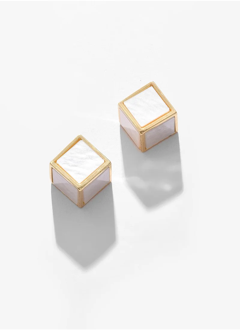SOHI Cube Stud Earrings