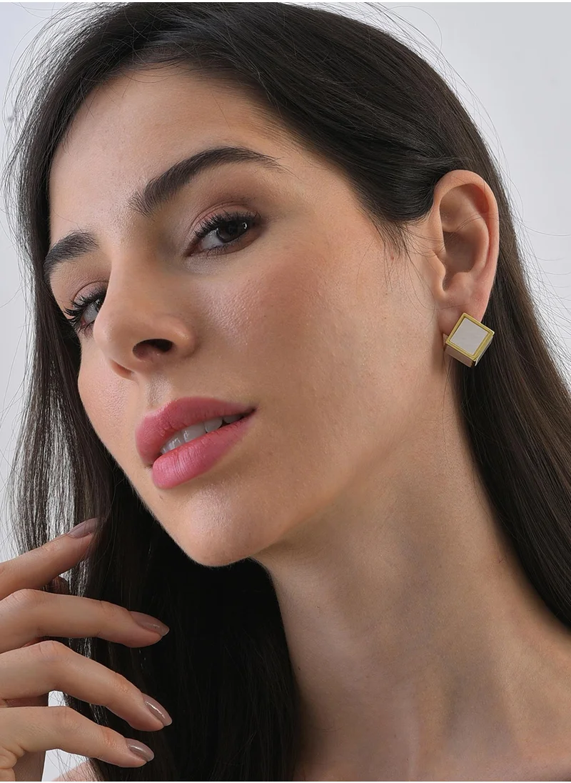 SOHI Cube Stud Earrings