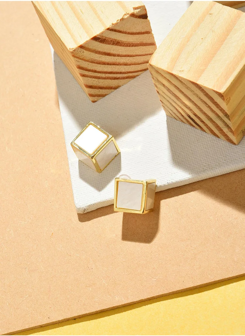SOHI Cube Stud Earrings