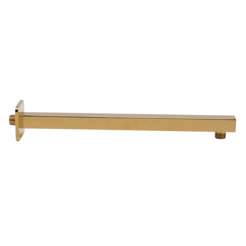 Brushed Gold Wall Mounted Shower Arm: 304 Stainless Steel Integrated Thickened Structure - No Leakage Easy Install for Bathroom Shower Setups - Image 2