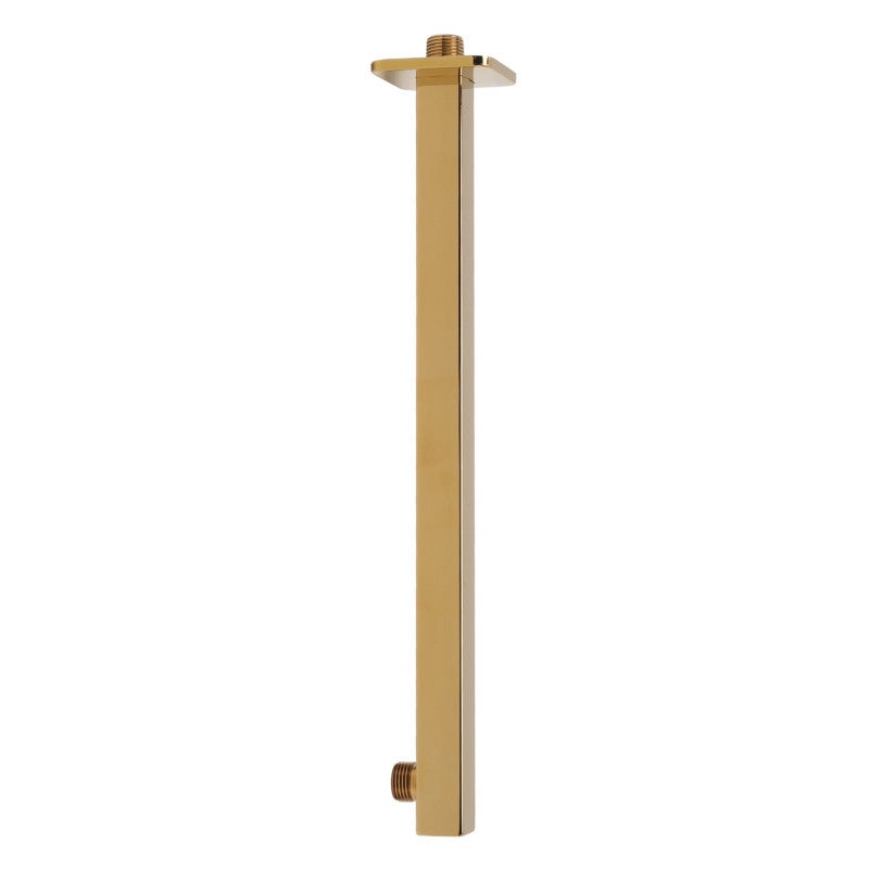 Brushed Gold Wall Mounted Shower Arm: 304 Stainless Steel Integrated Thickened Structure - No Leakage Easy Install for Bathroom Shower Setups - Image 5