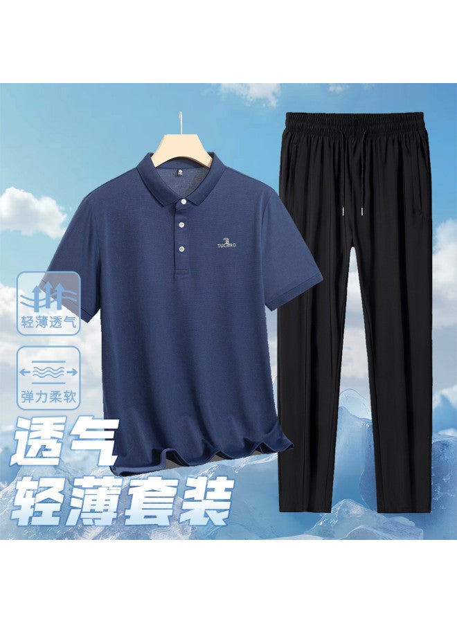 Tucano 2025 Spring & Summer Lightweight Comfortable Outdoor Casual Short Sleeve & Pants Men's Leisure Suit - Image 2