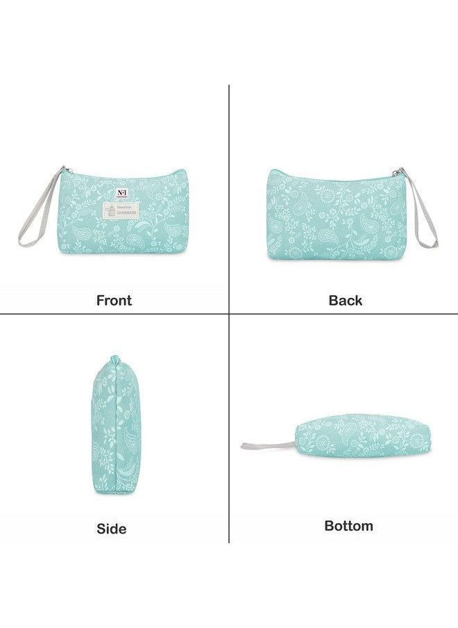 NFI essentials 14 Cms Print Makeup Pouches For Women Small Stylish Pouch For Makeup Accessories Travel Pouch Cosmetic Pouches Toiletry Bag For Women Make Up Pouch For Girls Pouches  - Image 3
