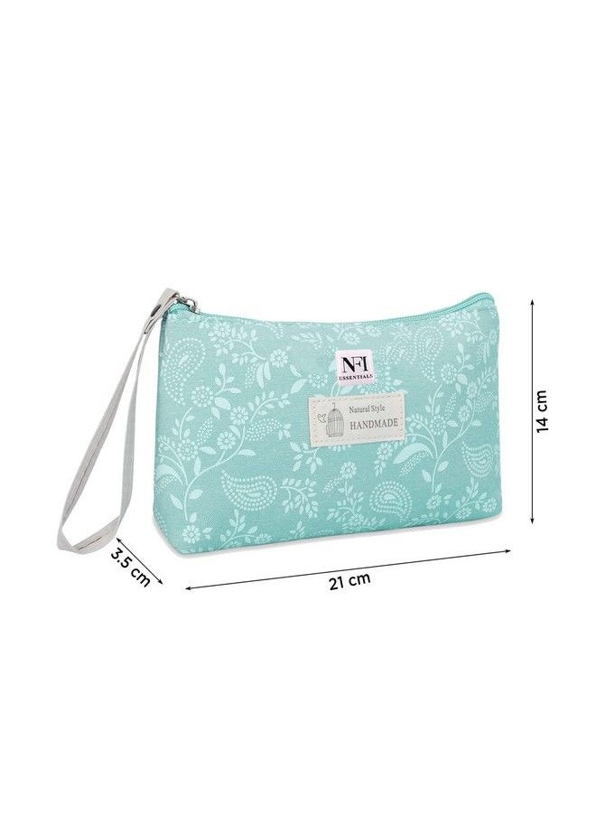 NFI essentials 14 Cms Print Makeup Pouches For Women Small Stylish Pouch For Makeup Accessories Travel Pouch Cosmetic Pouches Toiletry Bag For Women Make Up Pouch For Girls Pouches  - Image 5