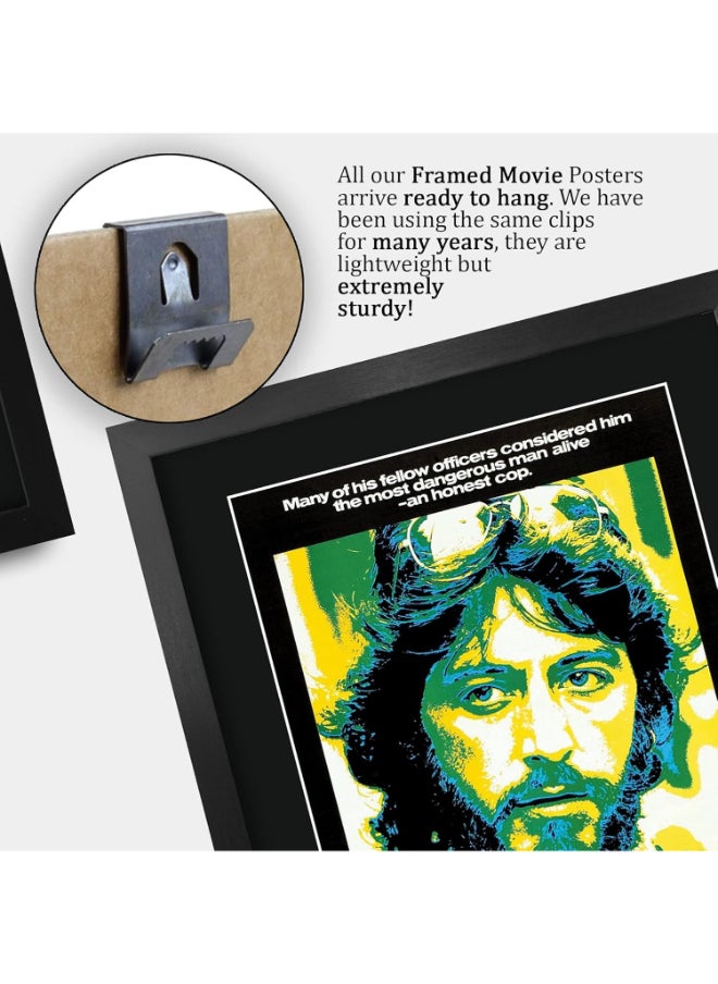 HWC Trading HWC Trading Serpico The Cast Al Pacino 16 x 12 inch Framed Gifts Printed Poster Signed Autograph Picture for Movie Memorabilia Fans - 16" x 12" Framed  - Image 5
