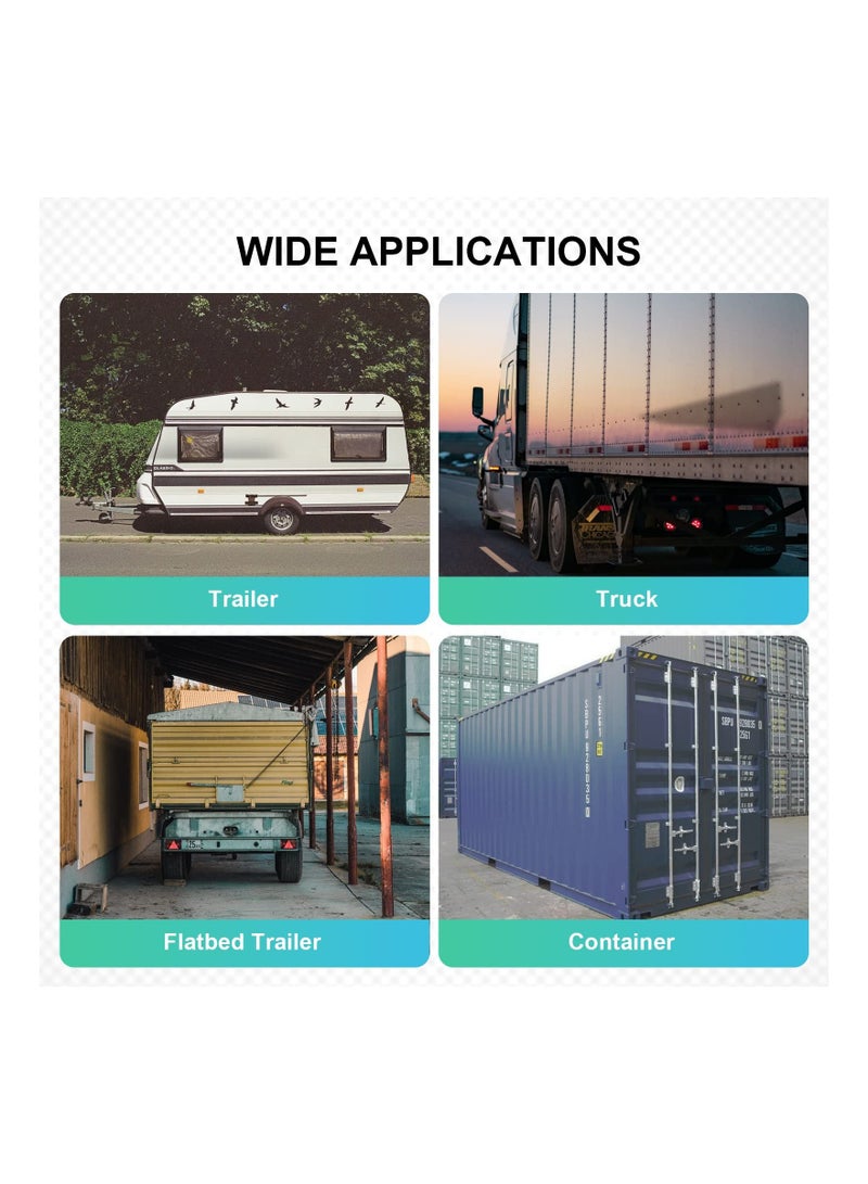 KASTWAVE Cargo Trailer Door Latch Hasp Keeper, for Ramp Padlock, Race Bar Lock Handle Enclosed Car Hauler, Enclosed Trailer Door Latch (Industrial Grade Steel, Comes with Screws and Waterproof Nuts) - Image 4