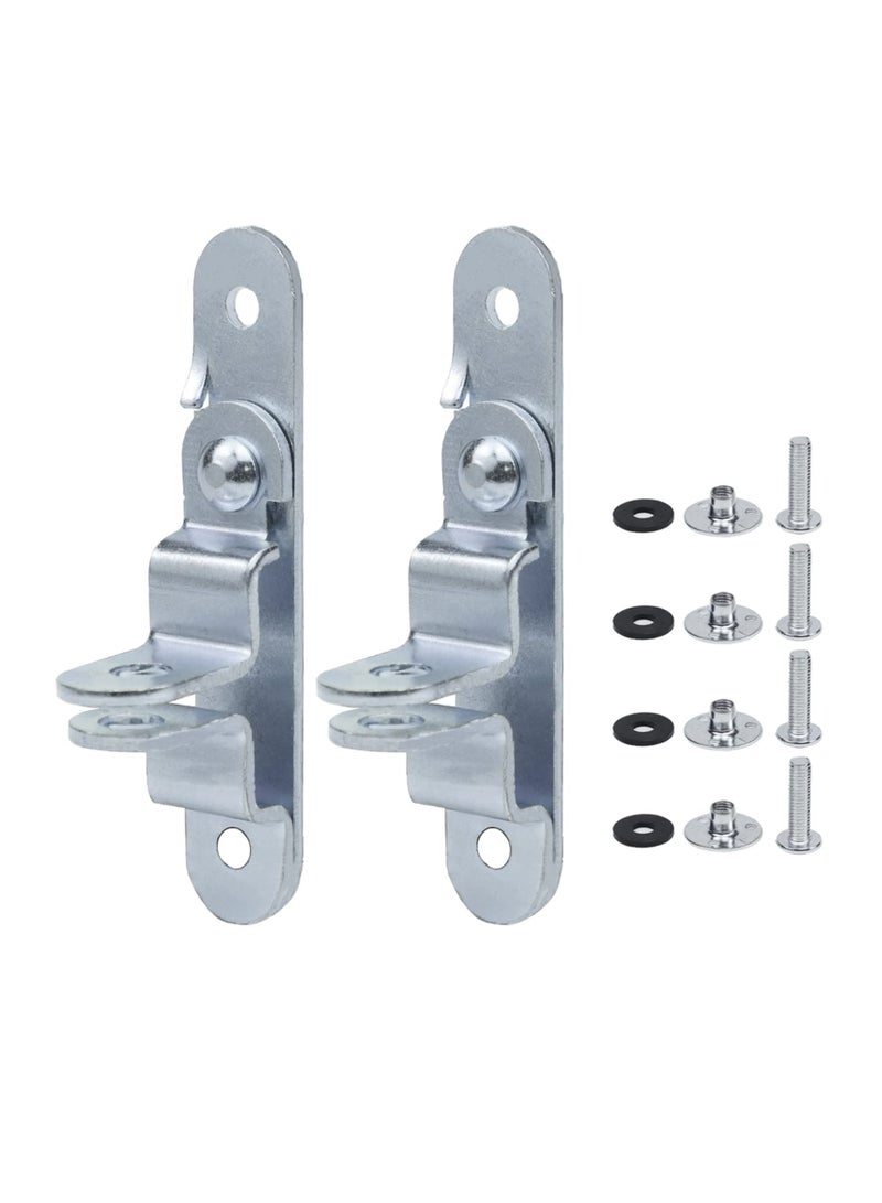 KASTWAVE Cargo Trailer Door Latch Hasp Keeper, for Ramp Padlock, Race Bar Lock Handle Enclosed Car Hauler, Enclosed Trailer Door Latch (Industrial Grade Steel, Comes with Screws and Waterproof Nuts) - Image 1