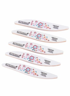 Excefore 10 PCS  Grit Acrylic Nail Files for Natural Nails, 180/240 Reusable Nail File Pack Emery Boards for Nails  - Image 5