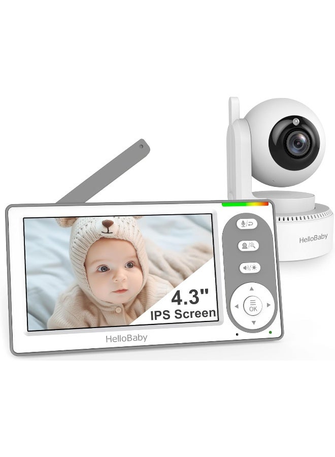 Hellobaby HB6148 Baby Monitor with Camera and Audio, 4.3 Inch Screen, Baby Monitor without WiFi - Image 1
