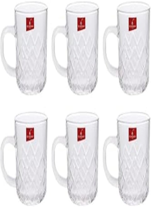 Blink Max brand cup set, pure glass, set of 6 pieces, code: B04-1