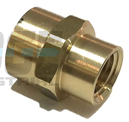 EDGE INDUSTRIAL BRASS REDUCING COUPLING 38 X 14 FEMALE NPT FNPT FUELAIRWATEROILGAS WOG QTY 01