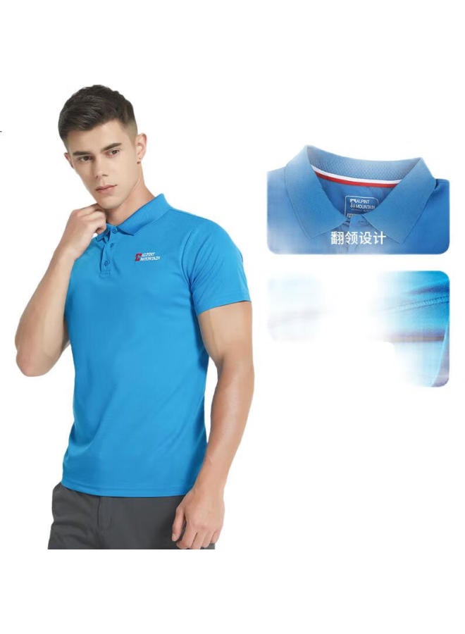 Alpint Mountain 3M Technology Quick-Dry Business Polo Shirt For Men, Summer Sports Outdoor Short-Sleeve Collared T-Shirt, Breathable - Image 3