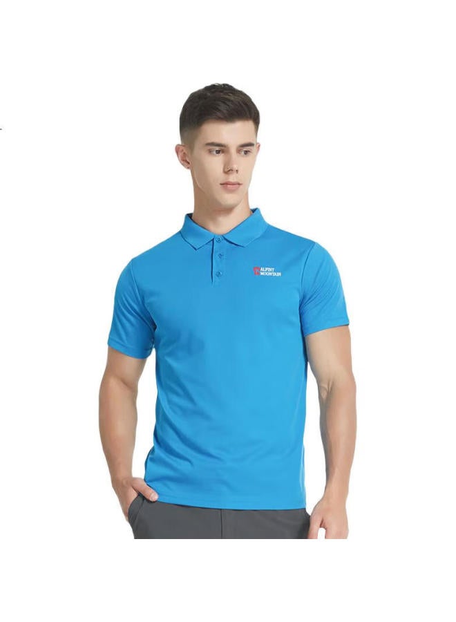 Alpint Mountain 3M Technology Quick-Dry Business Polo Shirt For Men, Summer Sports Outdoor Short-Sleeve Collared T-Shirt, Breathable - Image 1