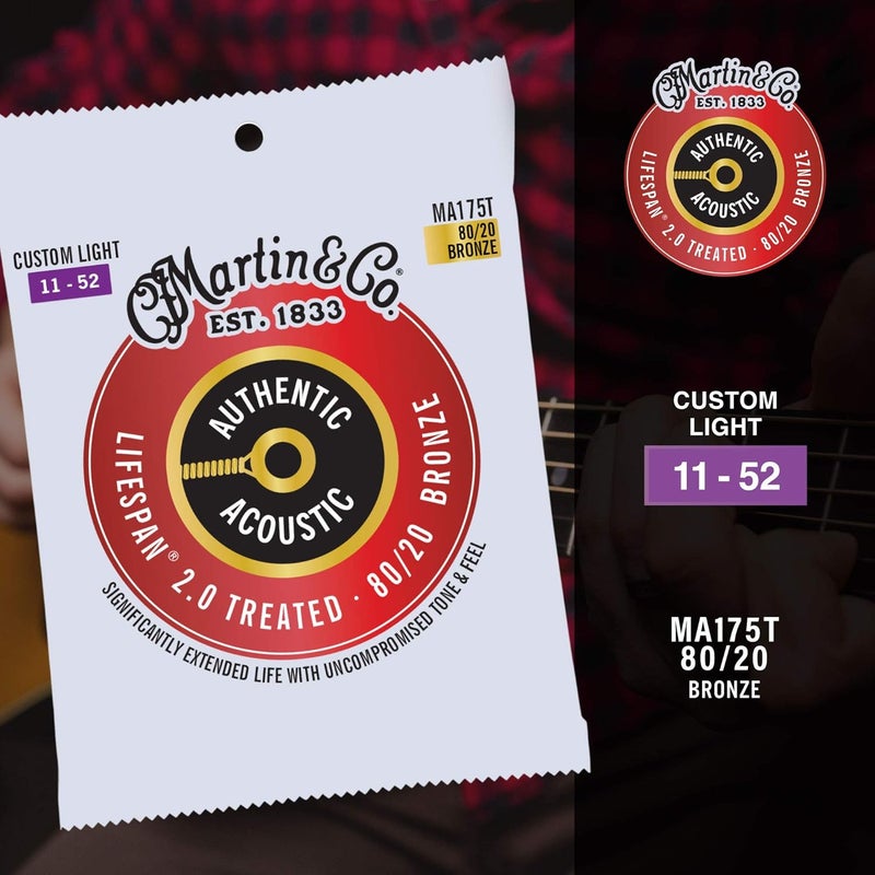 Martin Repeated assemble detach compatible Authentic Acoustic Guitar Strings - Lifespan 2.0 Treated Easy hand assemble compatible - Image 4