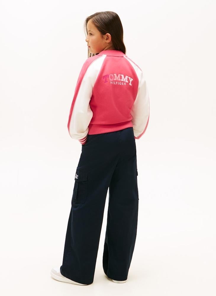 TOMMY HILFIGER youth color block varsity bomber jackets - Image 2