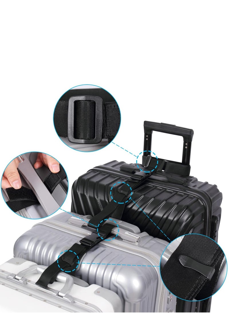 Generic - Luggage Connector Straps, Add a Bag Suitcase Strap Belt, Luggage Clip Link, Multi Adjustable Travel Attachment Accessories for carry-on Bag Stacker - Image 1