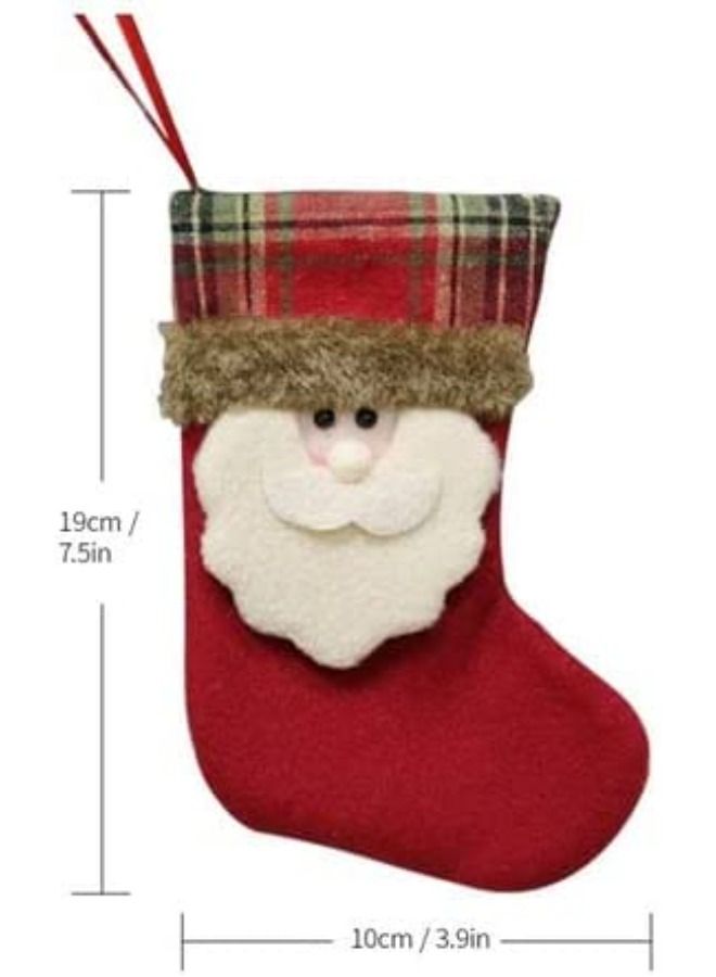 ACLIX 3-Piece Christmas Themed Hanging Stocking Ornament Set Multicolour 19x10centimeter - Image 3