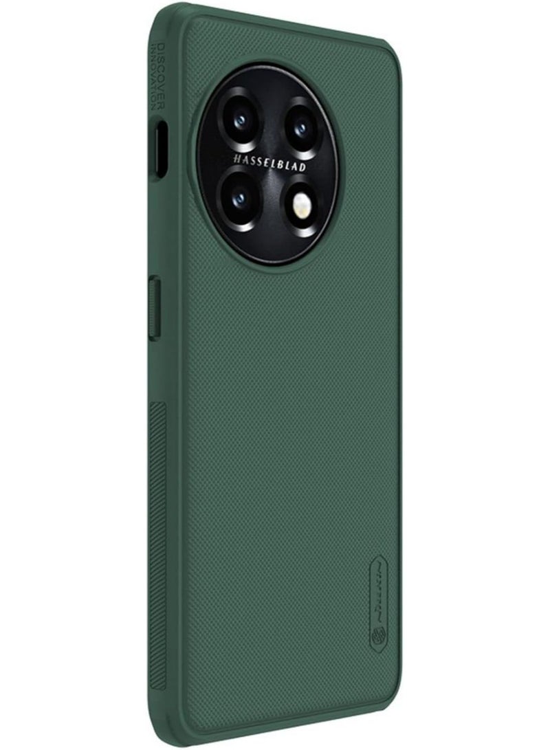 Nillkin Super Frosted Shield Pro Series Cover Case Designed For OnePlus 11 - Deep Green - Image 1