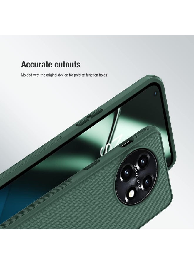 Nillkin Super Frosted Shield Pro Series Cover Case Designed For OnePlus 11 - Deep Green - Image 5