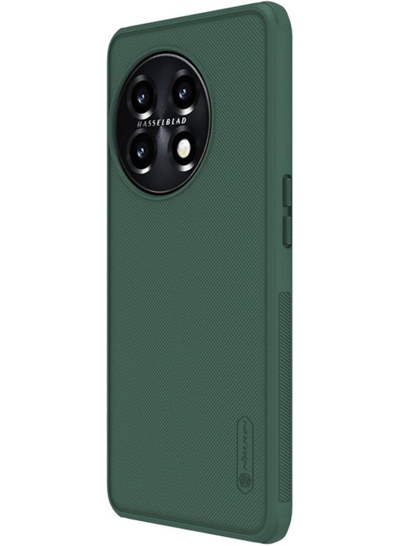 Nillkin Super Frosted Shield Pro Series Cover Case Designed For OnePlus 11 - Deep Green - Image 2