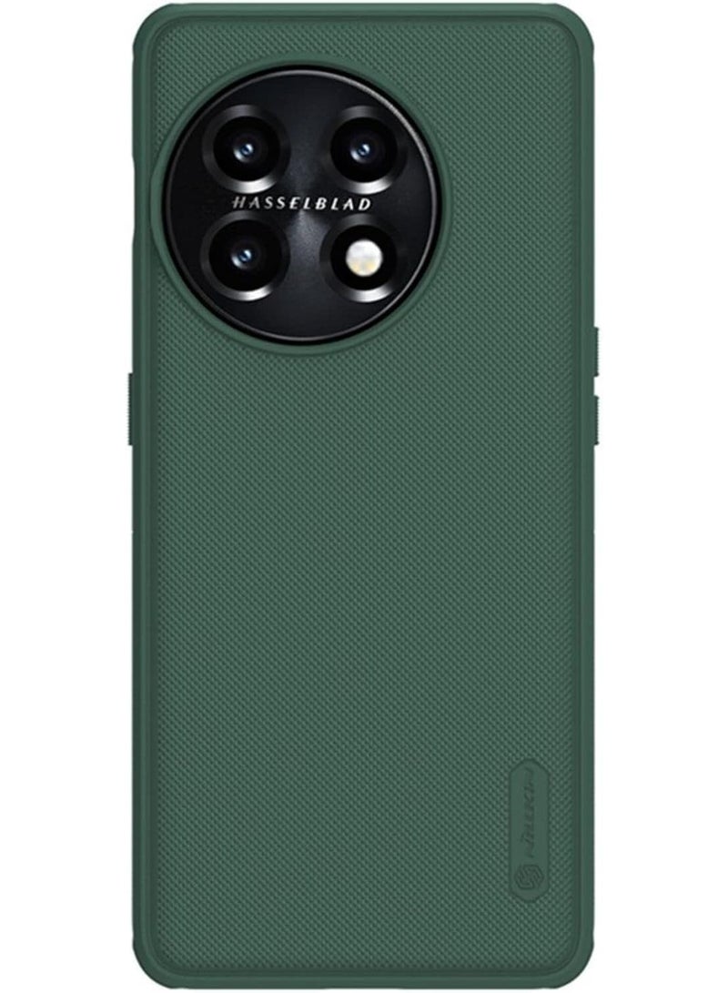 Nillkin Super Frosted Shield Pro Series Cover Case Designed For OnePlus 11 - Deep Green - Image 3
