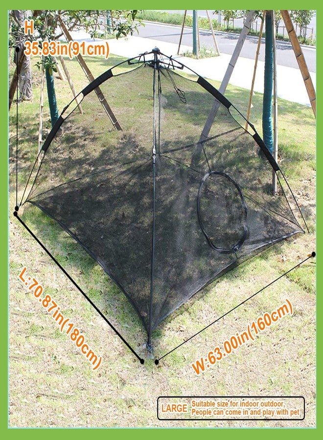 HI SUYI Portable Large Pop Up Pet Cat Tents Enclosures for Outside Patio - Image 3