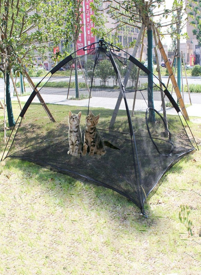 HI SUYI Portable Large Pop Up Pet Cat Tents Enclosures for Outside Patio - Image 1
