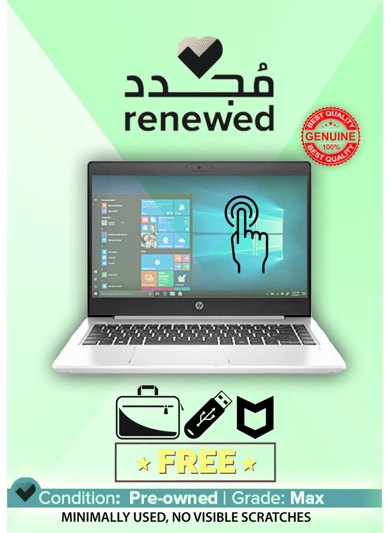 HP Renewed -Probook 640G7 Laptop With Full HD 14-Inch Display/Touch Screen /Core i5-10210U/8GbRAM/256Gb SSD/Intel UHD graphics/Windows 10/ English-Arabic Silver English/Arabic Silver - Image 1