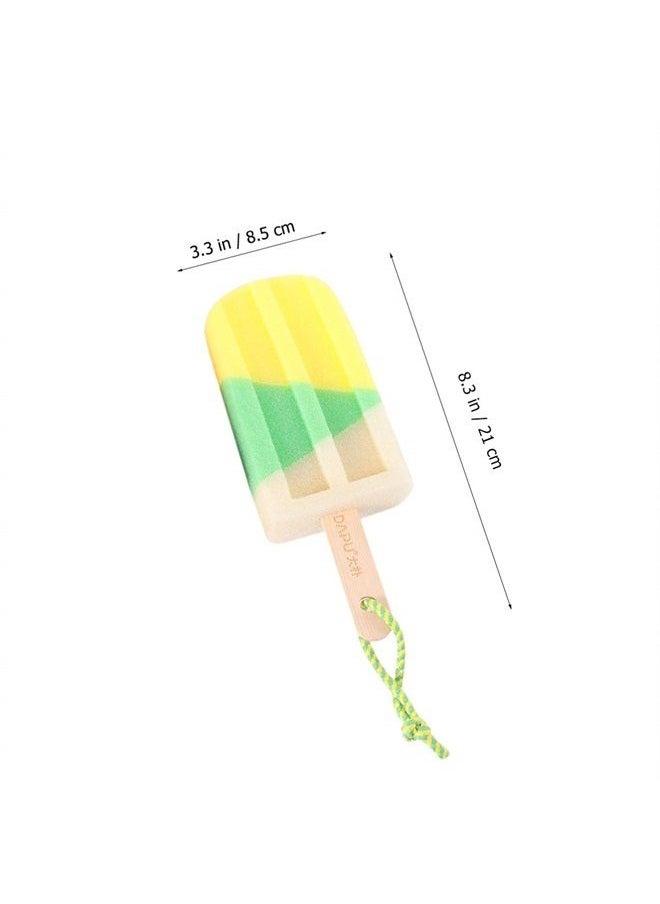 HEALLILY 2Pcs Ice Cream Shaped Bath Ball Soft Bathing Towel Creative Bath Flower Shower Body Rubbing Towel Random Style exfoliating Bath Sponge Body Sponge  - Image 2