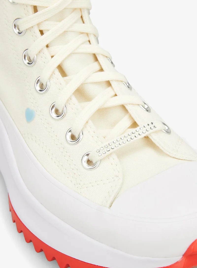 CONVERSE White Run Star Hike Platform Unisex Shoes for Women | Best Price UAE