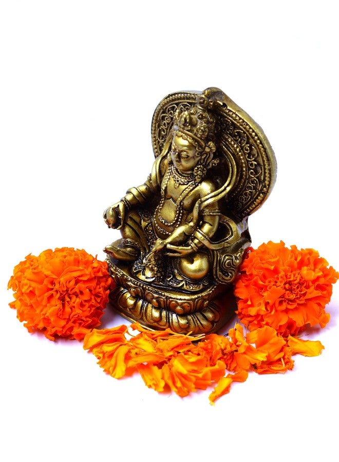 INARA Creation Kuber Idol Statue Murti for Home Vastu Puja Money Good Luck & Wealth - Image 3