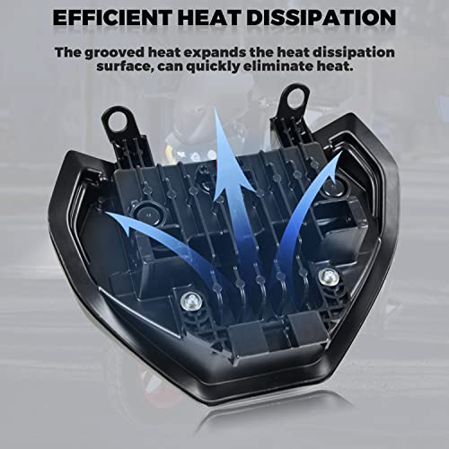 VEISUTOR LED Headlight for Yamaha MT07 MT09 FZ09, LED Head Light Headlamp Front Lamp with High Low Beam Turn Signal Light White Running Lights for Yamaha MT-07 MT-09 FZ-09 2014-2019 Accessories - Image 3