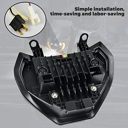 VEISUTOR LED Headlight for Yamaha MT07 MT09 FZ09, LED Head Light Headlamp Front Lamp with High Low Beam Turn Signal Light White Running Lights for Yamaha MT-07 MT-09 FZ-09 2014-2019 Accessories - Image 5