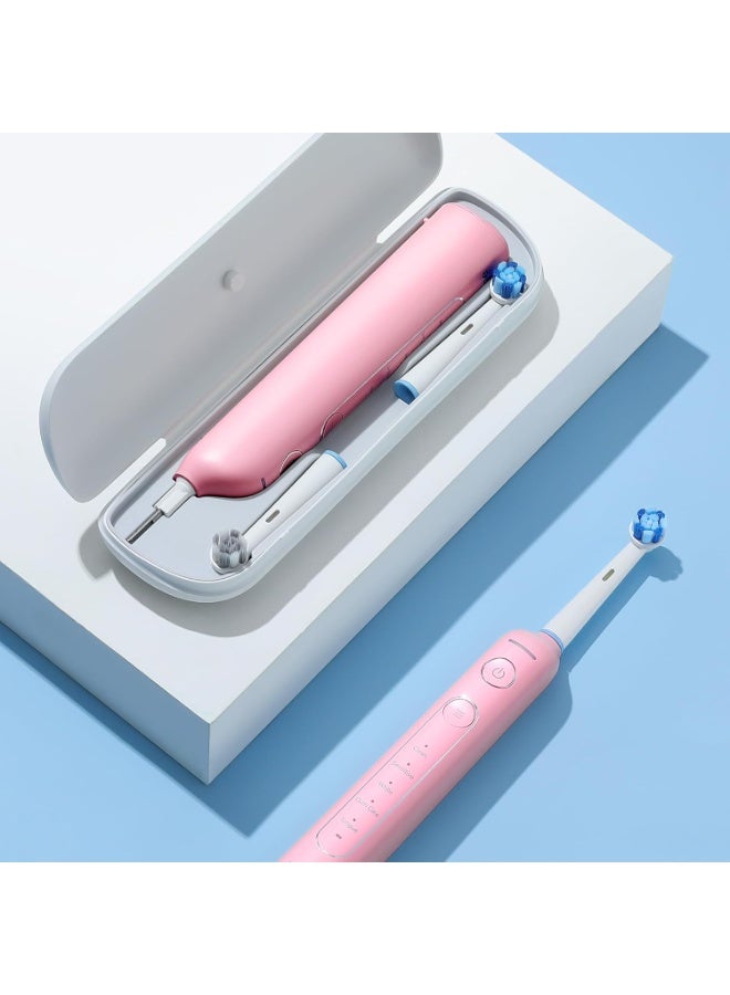 Bitvae R2 Rotating Electric Toothbrush for Adults with 8 Brush Heads, Travel Case, 5 Modes Rechargeable Power Toothbrush with Pressure Sensor, 3 Hours Fast Charge for 30 Days - Image 4