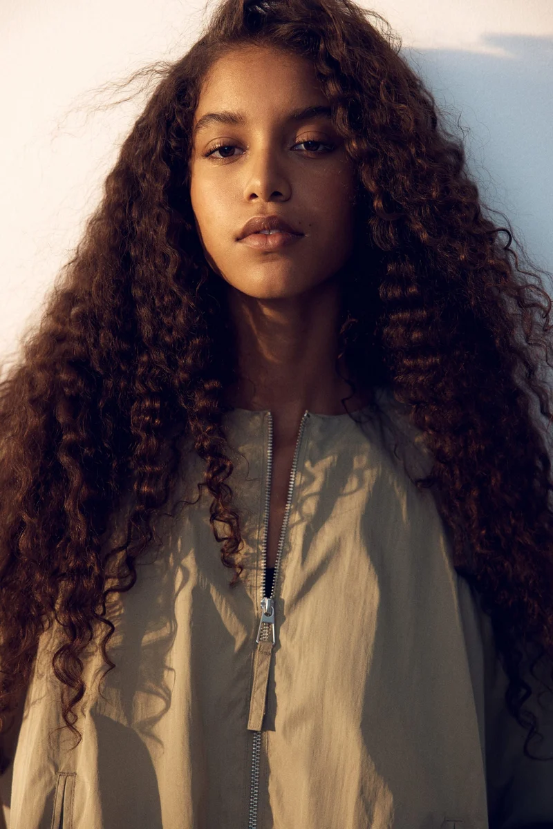 Bubble-hem bomber jacket