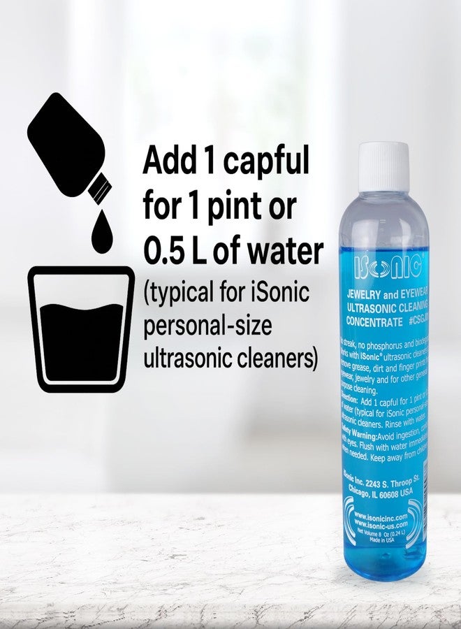 iSonic® Ultrasonic Jewelry Cleaner D2840 with Cleaning Solution Concentrate CSGJ01, 110V - Image 5