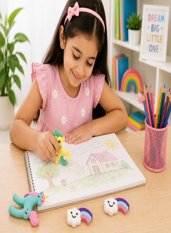 SUPER TOY Mermaid Erasers for Kids Different Shapes, 3D Erasers Return Gift Combo Pack Rubber for School Boys & Girls Stationery Supplies (Assorted Design) - Image 3