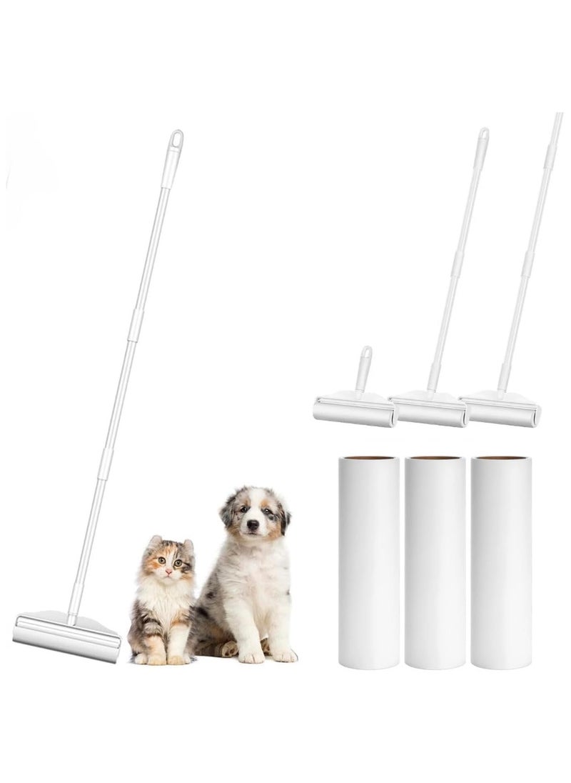 Arify-Tech Arify - 9.45” (24cm) Large Lint Roller with Extendable 3 Long Handle, Extra Sticky 180 Sheets, Tearable Sticky Fluff Roller for Pet Hair Clothes Carpet Car Seat and Cushions. (With 2 Refills)  - Image 1