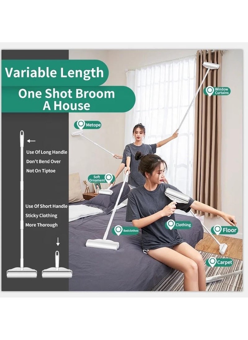 Arify-Tech Arify - 9.45” (24cm) Large Lint Roller with Extendable 3 Long Handle, Extra Sticky 180 Sheets, Tearable Sticky Fluff Roller for Pet Hair Clothes Carpet Car Seat and Cushions. (With 2 Refills)  - Image 3