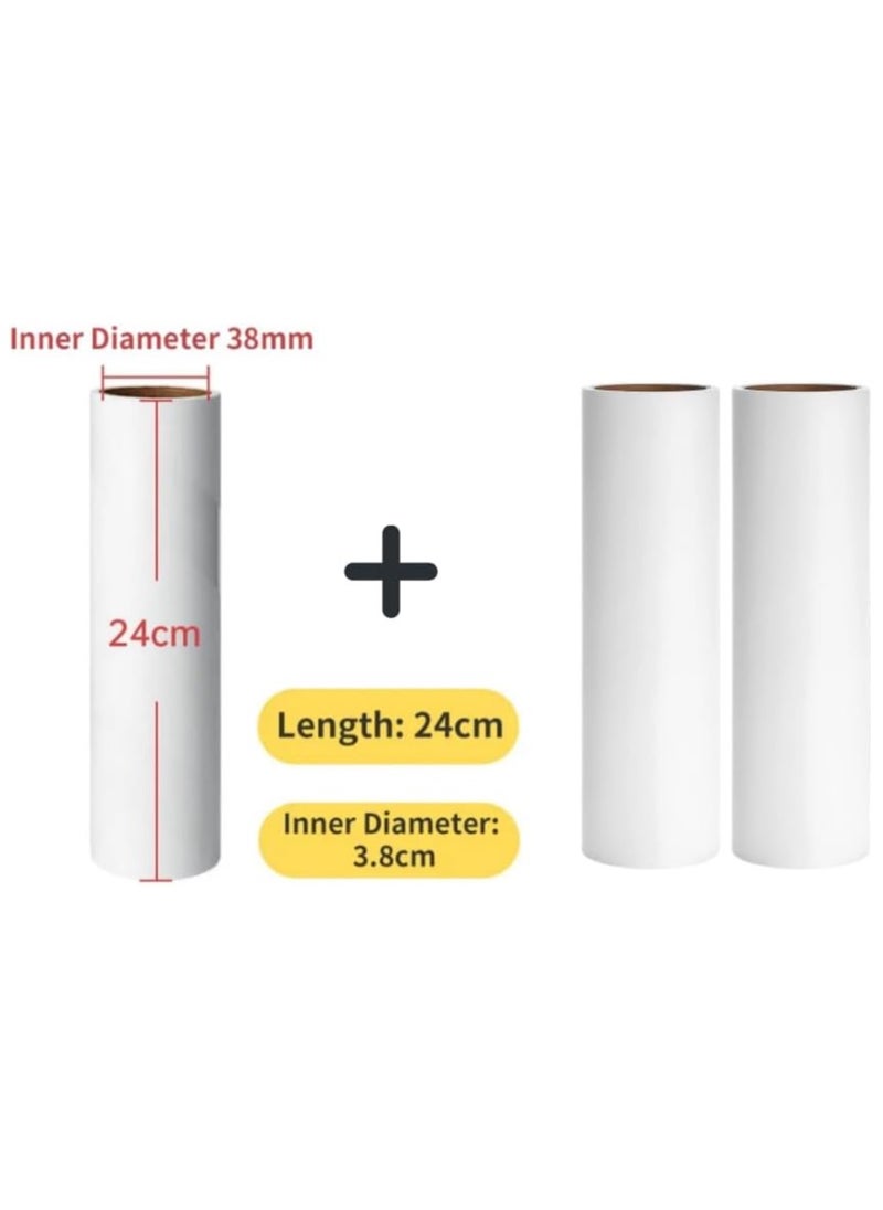 Arify-Tech Arify - 9.45” (24cm) Large Lint Roller with Extendable 3 Long Handle, Extra Sticky 180 Sheets, Tearable Sticky Fluff Roller for Pet Hair Clothes Carpet Car Seat and Cushions. (With 2 Refills)  - Image 4