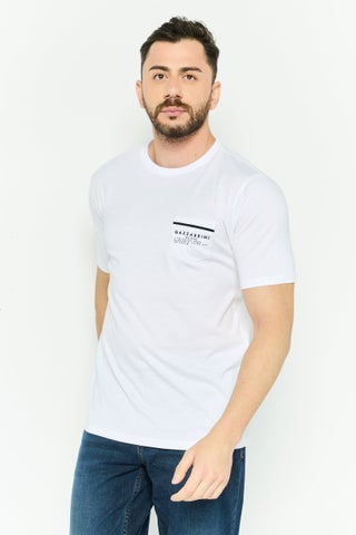 Men Crew Neck Short Sleeve Brand Logo T Shirt, White - pzsku/Z4A8B99EF0F023E8D6856Z/45/1747056944/f5735d60-3a79-4737-b725-e50c30bf4206