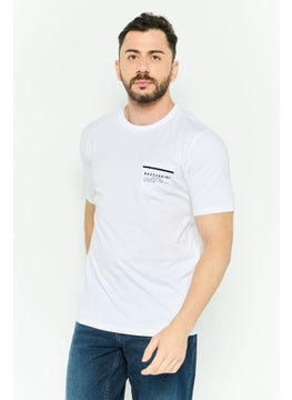 Men Crew Neck Short Sleeve Brand Logo T Shirt, White - pzsku/Z4A8B99EF0F023E8D6856Z/45/_/1737642569/39c12a96-84b0-4a01-aa11-0c4657dafa00