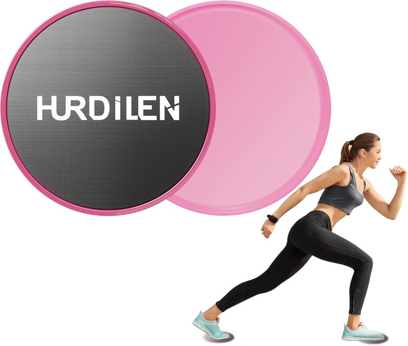 Hurdilen أقراص التمرين الأساسية، أقراص انزلاق مزدوجة الاستخدام على السجاد والأرضيات الخشبية، خفيفة الوزن ومثالية كأداة لياقة لتدريب قوة القلب البطني - Image 1